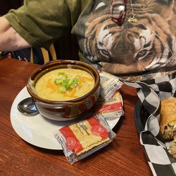 Midtown Sundries - Cheesy Potato Soup - New American Near Me - Denver, North Carolina