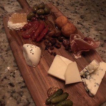 Mesh Restaurant - Cheese and meat board.  All the cheeses, prosciutto, Candied Pancetta, all extras except artichokes. - New American Near Me - Indianapolis, Indiana