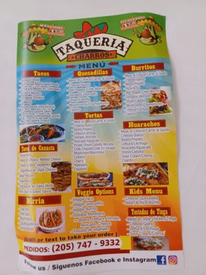 Menu photo 2 Taqueria Charros Hoover, AL Menu photo 2 Taqueria Charros Hoover, AL