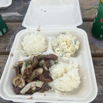 Da Brazilian Braddahs - Steak, rice, potato salad - Food Trucks Near Me - Waianae, Hawaii
