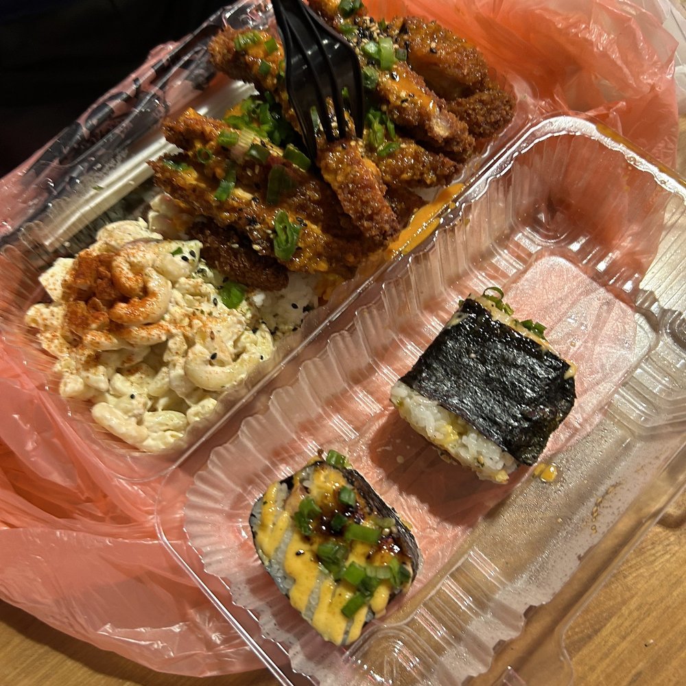 Shootz - Kimchi Butter Katsu Chicken with Spam Brulee Musubi - Hawaiian Near Me - Stanton, California