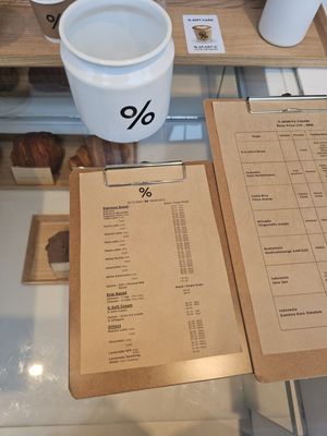 Menu photo 1 % Arabica Richmond, BC Menu photo 1 % Arabica Richmond, BC
