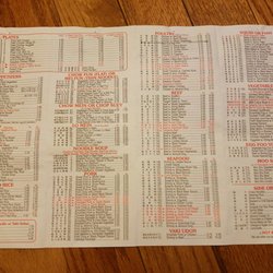 Menu 2/2