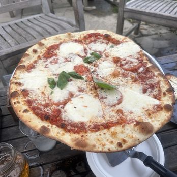 Bad Martha Farmer's Brewery - Martharita Pizza (Sauce-less) added red sauce - Breweries Near Me - Edgartown, Massachusetts Bad Martha Farmer's Brewery - Martharita Pizza (Sauce-less) added red sauce - Breweries Near Me - Edgartown, Massachusetts