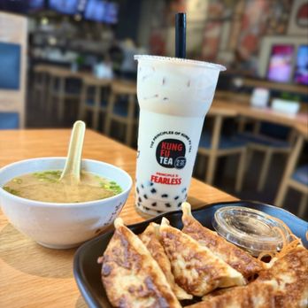 Token Ramen and Kung Fu Tea - Miso soup Brown sugar Milk tea w boba A4. Gyoza (6 Pieces) - Bubble Tea Near Me - Orlando, Florida Token Ramen and Kung Fu Tea - Miso soup Brown sugar Milk tea w boba A4. Gyoza (6 Pieces) - Bubble Tea Near Me - Orlando, Florida