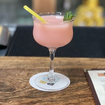 District Six - Rotating frozen. The peach mint lemonade. - Sports Bars Near Me - Georgetown, Texas