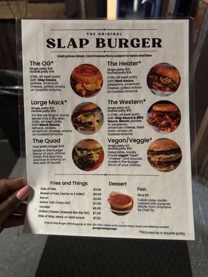 Menu photo 1 Original Slap Burger New Orleans, LA Menu photo 1 Original Slap Burger New Orleans, LA