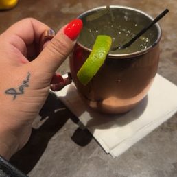 Mule with pineapple Mule with pineapple