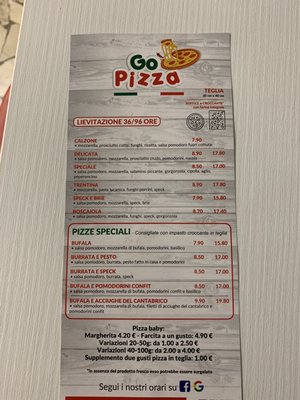 Menu photo 1 Go Pizza Riva del Garda, TN