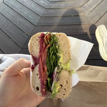 Bagel Guild - Hummus bagel - Bagels Near Me - Boston, Massachusetts