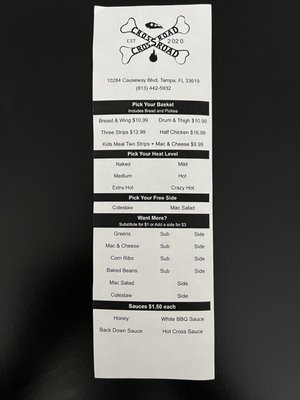 Menu photo 6 Crossroad Hot Chicken  Tampa, FL