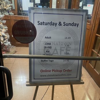 Chinatown Cafe - Great weekend prices!! - Chinese Near Me - Denton, Texas