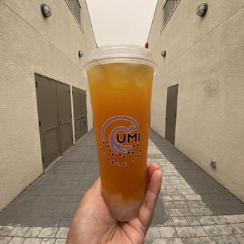 Umi Tea - Mango lime tea with lychee jelly - Bubble Tea Near Me - Fremont, California Umi Tea - Mango lime tea with lychee jelly - Bubble Tea Near Me - Fremont, California