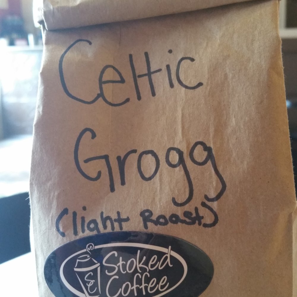 Nice bag of good coffee in a small river town. Nice bag of good coffee in a small river town.