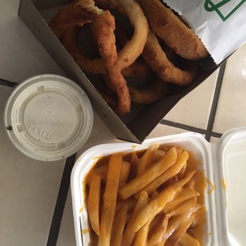 Lucky Boy - Cheese fries and onion rings. - Burgers Near Me - Pasadena, California