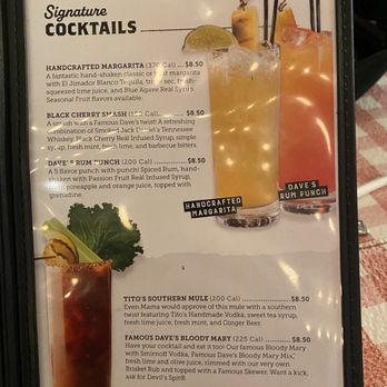 Famous Dave's Bar-B-Que - Drink menu 2 of 3 on 1/11/24 - Barbeque Near Me - Las Vegas, Nevada Famous Dave's Bar-B-Que - Drink menu 2 of 3 on 1/11/24 - Barbeque Near Me - Las Vegas, Nevada