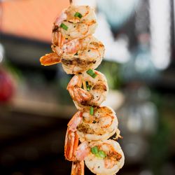 Roam by San Chez - Shrimp Skewers