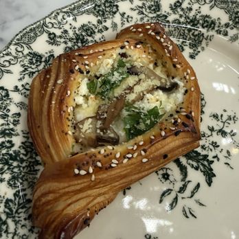 Florentin Bakery - My lunch: a Bulgarian Feta with Mushrooms and Spinach - Bakeries Near Me - Hollywood, Florida Florentin Bakery - My lunch: a Bulgarian Feta with Mushrooms and Spinach - Bakeries Near Me - Hollywood, Florida