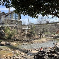 Downtown Greenville - Waterfall and The Lodge