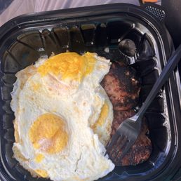 Overcooked eggs