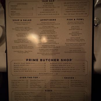 Steakhouse No. 316 - Menu - Steakhouses Near Me - Boulder, Colorado