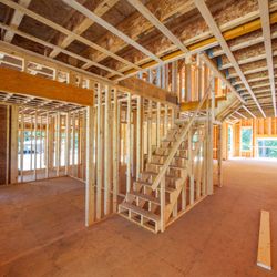 Privette Construction - New custom home build in framing stage. traditional home in Coweta OK