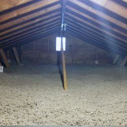 Dave Hoh's Home Comfort & Energy Experts - Attic properly insulated with our blown-in TruSoft cellulose insulation.