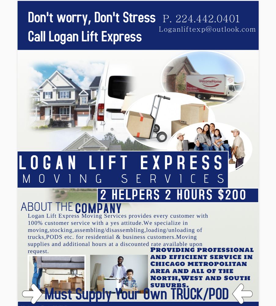 LOGAN LIFT EXPRESS Updated March 2024 Bellwood, Illinois Movers