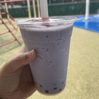 Sunshine Ice - Taro Smoothie with boba - Juice Bars & Smoothies Near Me - Weehawken, New Jersey