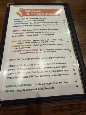 Menu photo 1 Main Street Grill Edwards, CO Menu photo 1 Main Street Grill Edwards, CO