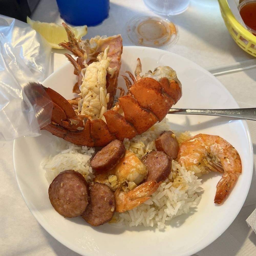 King Crab - What's inside the plastic without potato and corn - Seafood Near Me - Orlando, Florida