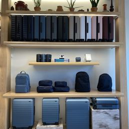 Display of luggage and accessories Display of luggage and accessories