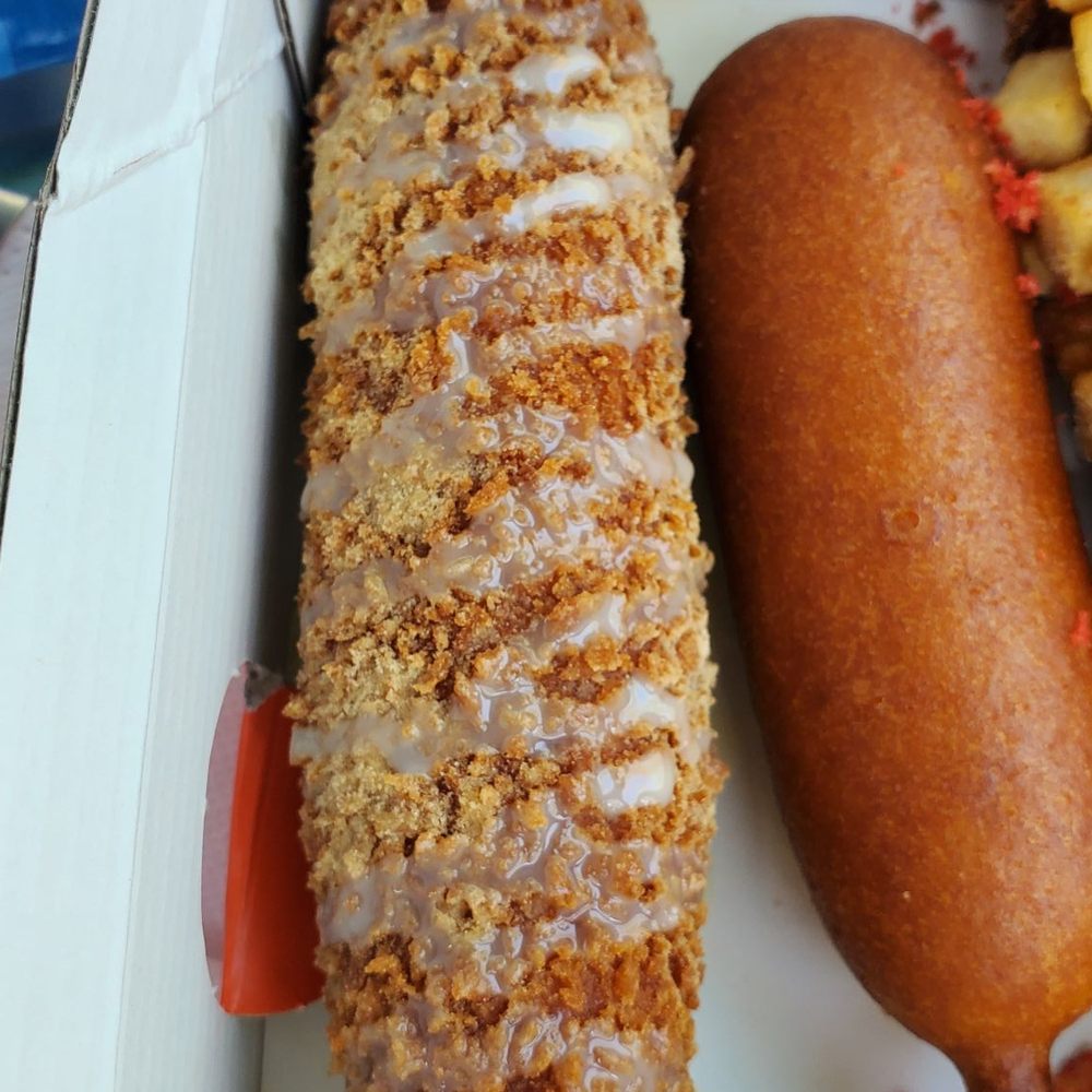 Two Hands Corn Dogs - @makeMePrettie car food adventure! Injeomil & regular corndog. - Korean Near Me - Torrance, California Two Hands Corn Dogs - @makeMePrettie car food adventure! Injeomil & regular corndog. - Korean Near Me - Torrance, California