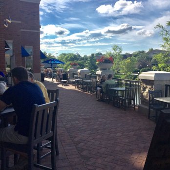 SixtyFour - Wine Bar & Kitchen - Outside seating along the river - Wine Bars Near Me - Naperville, Illinois
