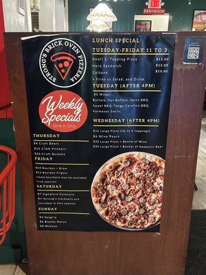 Menu photo 2 Strong's Brick Oven Pizzeria Reading, OH Menu photo 2 Strong's Brick Oven Pizzeria Reading, OH