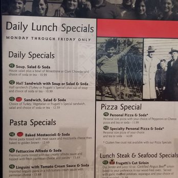 Frugatti's - menu - Italian Near Me - Bakersfield, California