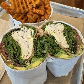 East Hampton Sandwich - Green goddess with Sweet Potato Fries - Sandwiches Near Me - Dallas, Texas