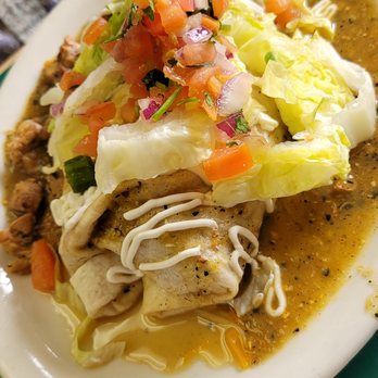 Keene Cafe - Chili Verde Burrito. It's huge, very HOT (spicy) and delicious. - Diners Near Me - Keene, California
