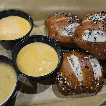 Buffalo Wild Wings - The Everything Pretzel Knots with extra cheese sauce were great. They're like mini buns that are very light and airy. - Chicken Wings Near Me - Lake Forest, California Buffalo Wild Wings - The Everything Pretzel Knots with extra cheese sauce were great. They're like mini buns that are very light and airy. - Chicken Wings Near Me - Lake Forest, California
