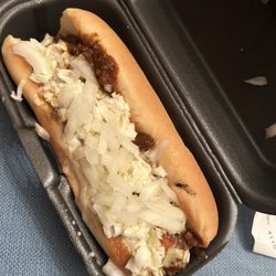 Cook Out - Carolina style hot dog.