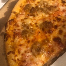 Sausage pizza- "regular" crust. Sausage pizza- "regular" crust.