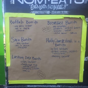 Nom Eats - The menu, tonight. - Vegan Near Me - Reno, Nevada Nom Eats - The menu, tonight. - Vegan Near Me - Reno, Nevada