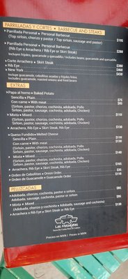 Menu photo 5 Los Molcajetes Puerto Vallarta, JAL