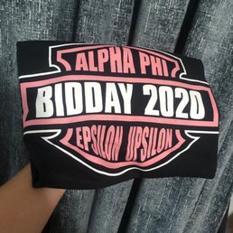 Sorority shirt they helped design and create!