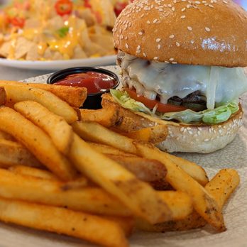 Radiance Cafe - a hamburger and french fries - Breakfast & Brunch Near Me - S Highland, California Radiance Cafe - a hamburger and french fries - Breakfast & Brunch Near Me - S Highland, California