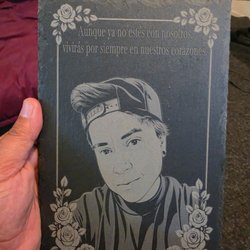 Custom memorial plaque