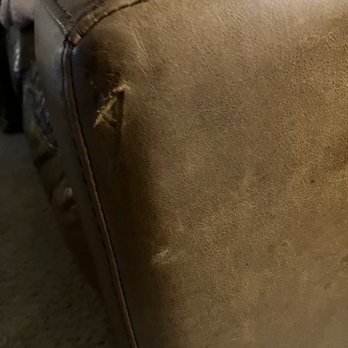 Two Men And A Truck - Side 2/2 of ripped leather couch "that wasn't able to be brought up to my apartment" which eventually made it after a magical $120 tip. - Movers Near Me - Omaha, Nebraska