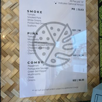 Hopohni - Menu - Pizza Near Me - Urban Honolulu, Hawaii