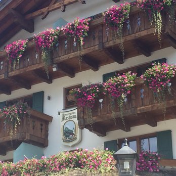 Ammergauer Maxbräu - Entrance to Hotel Maximilian. - German Near Me - Oberammergau, BY Ammergauer Maxbräu - Entrance to Hotel Maximilian. - German Near Me - Oberammergau, BY