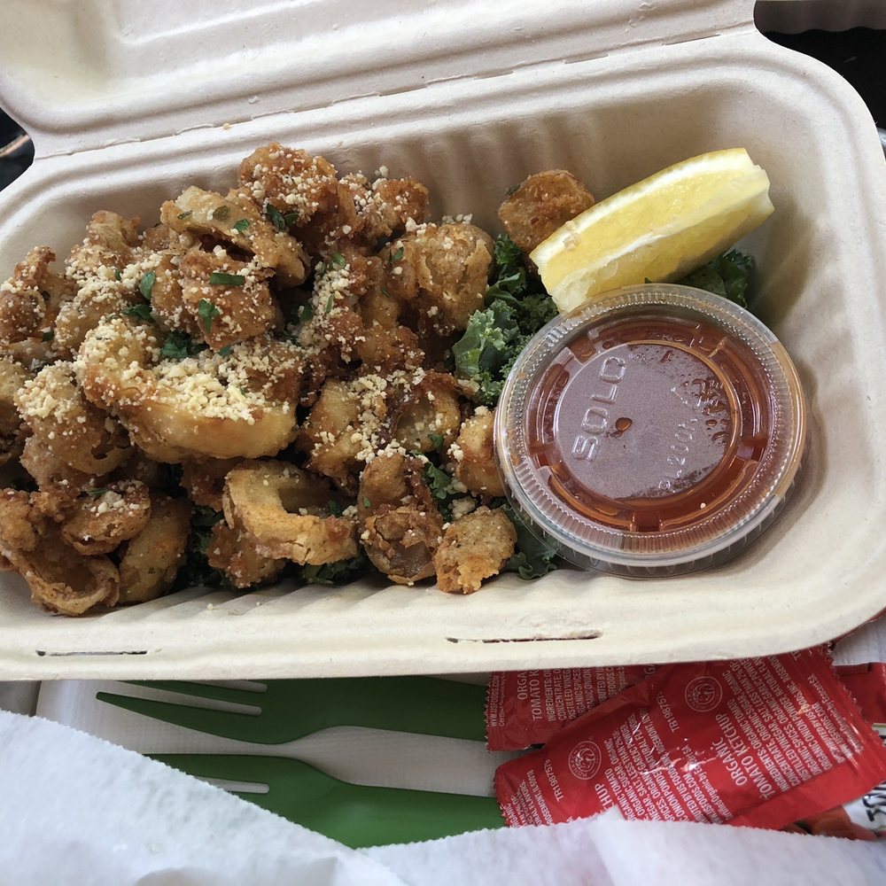 DC Vegan - King Trumpet Calamari - Vegan Near Me - Washington, DC, District of Columbia